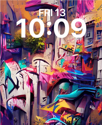colorfull hill live watch face